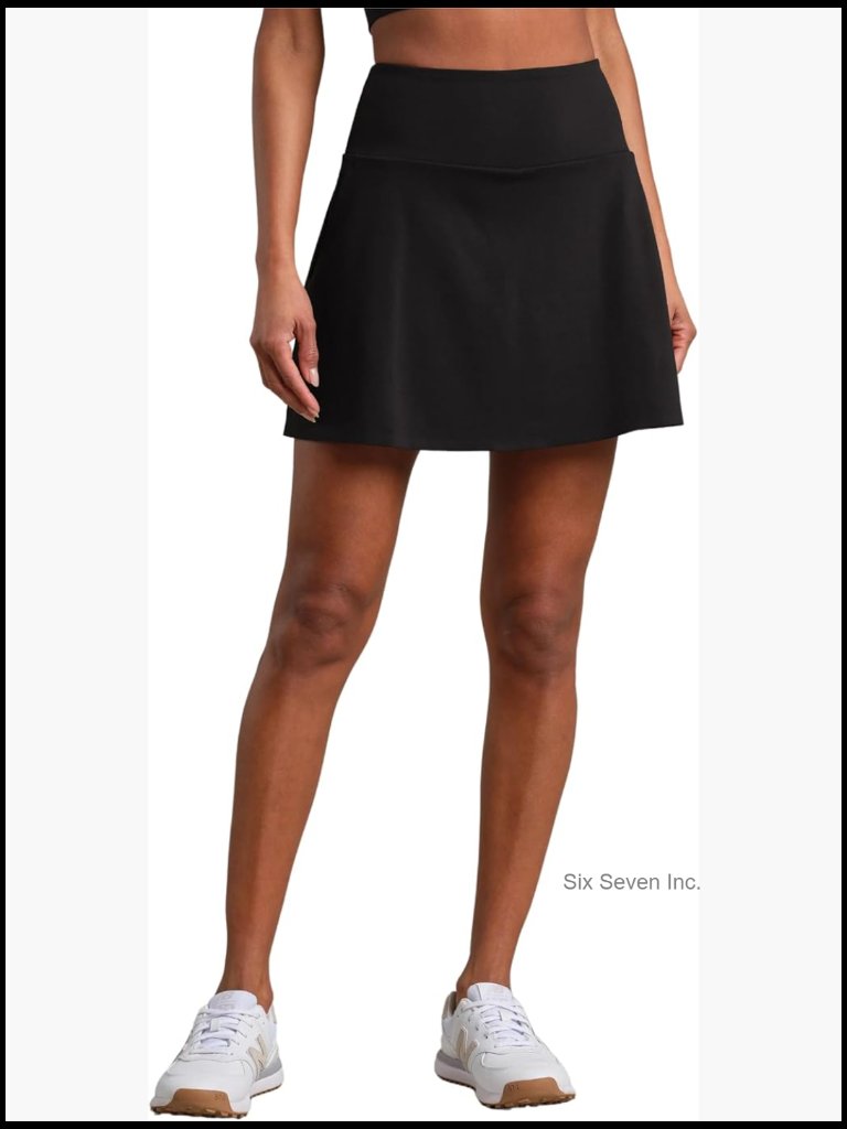 High Rise Skort With Built-In Shorts And Pockets